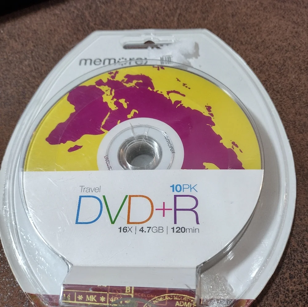 MEMOREX Travel 10 PACK DVD+R 16X, 4.7GB, 120 min